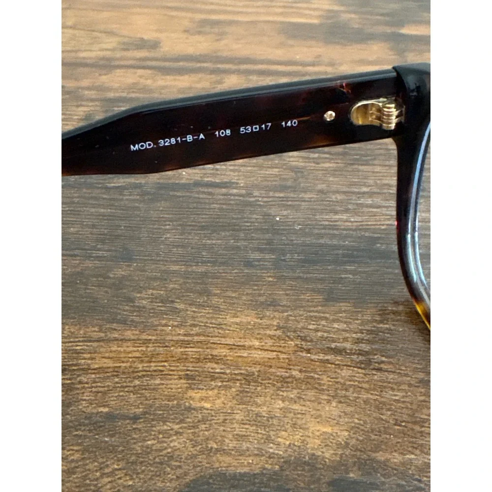 Versace MOD 3281-B-A Havana Tortoise Cat Eye Eyeglasses Gold Medusa Crystal 53mm